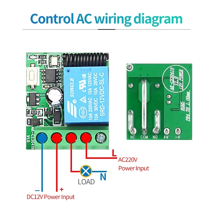 RF433MHz Wireless Switch Build - 433Mhz Receiver Module avaliação e preço