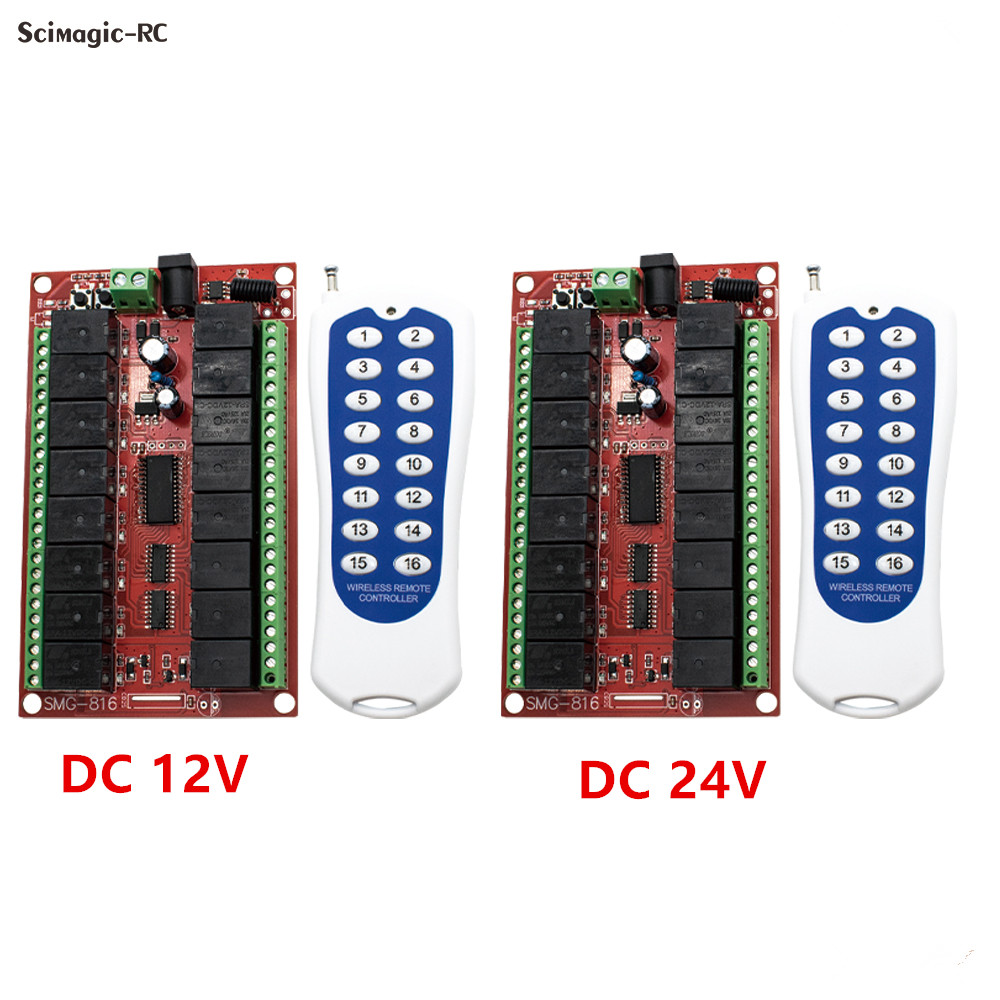 16CH 433MHz RF Wireless Remote - 433Mhz Receiver Module avaliação e preço
