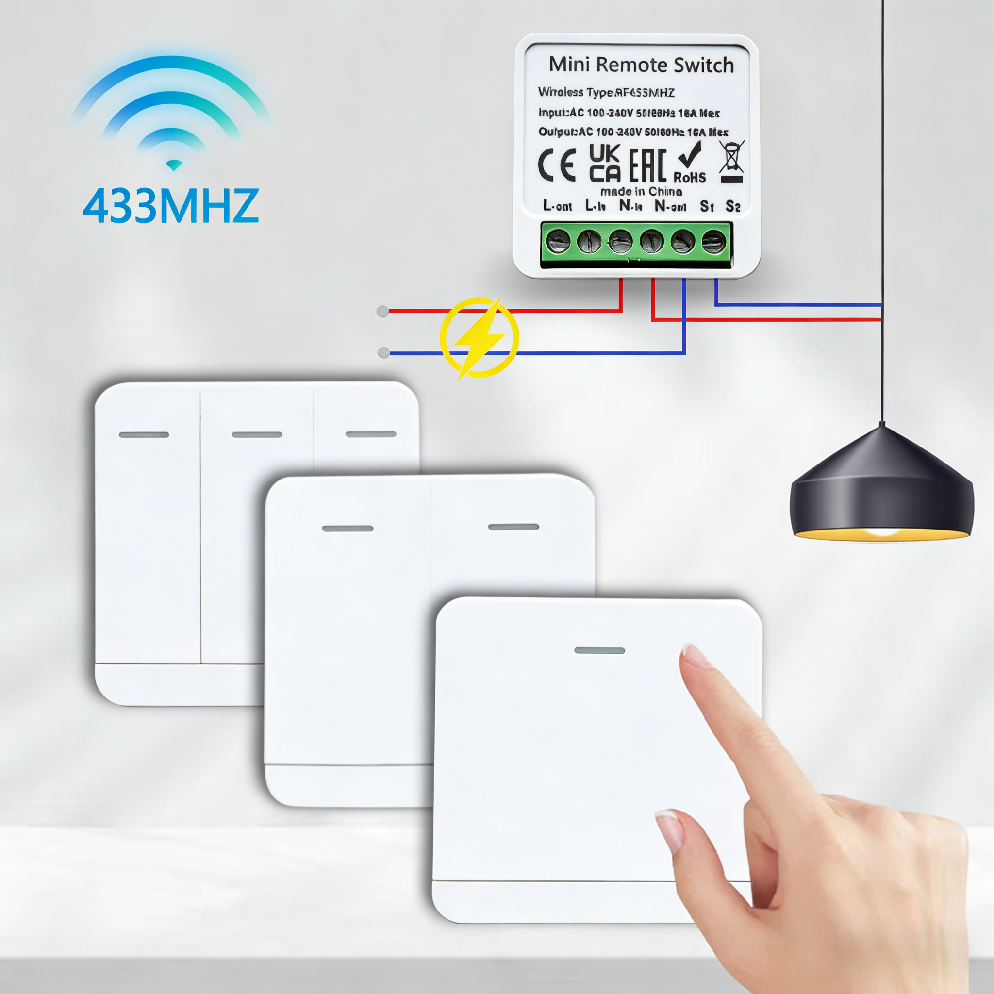 RF 433MHz Smart DIY Wireless S - Home Automation Systems Diy avaliação e preço