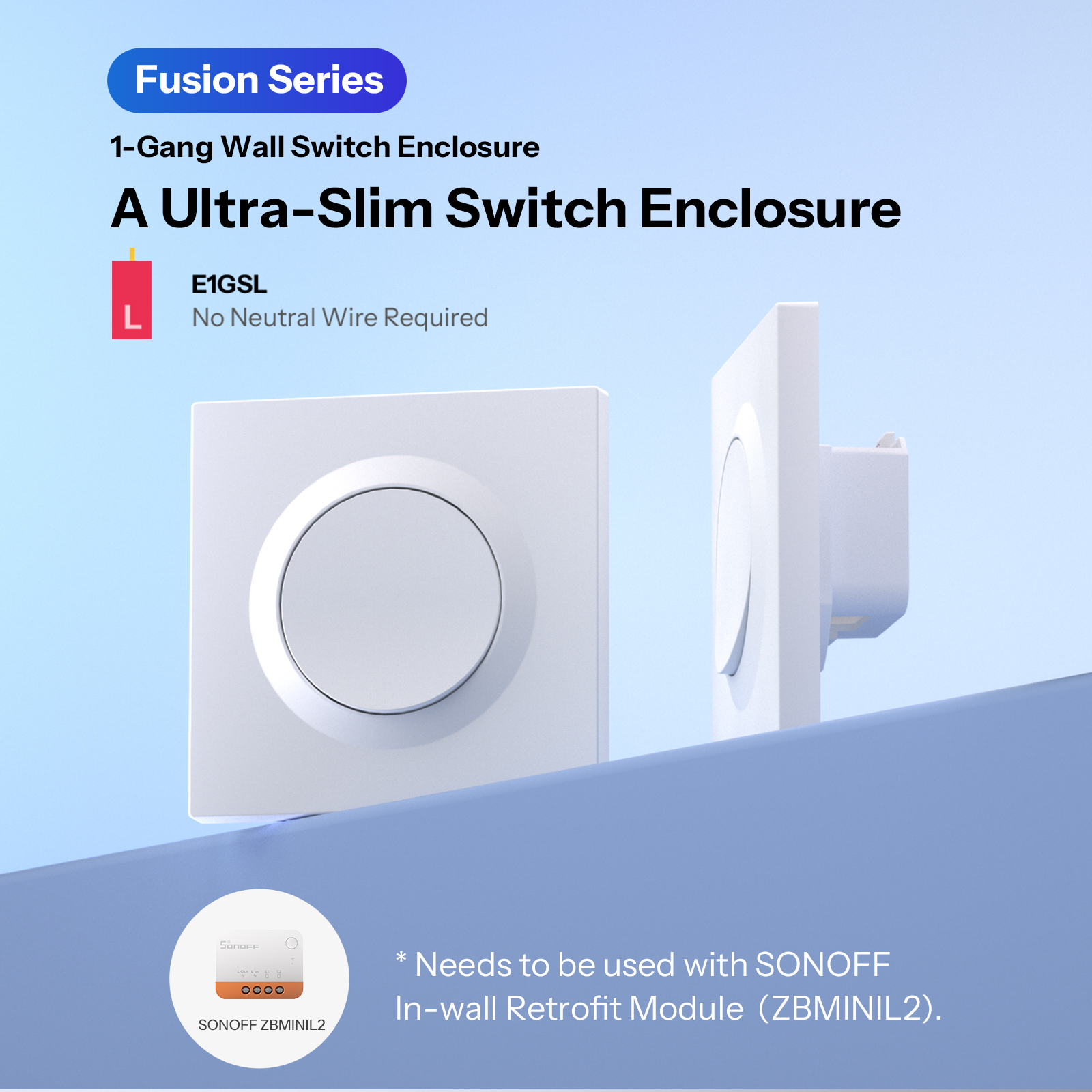 SONOFF E1GSL Wall Switch Enclo - Sonoff Basic Switch avaliação e preço