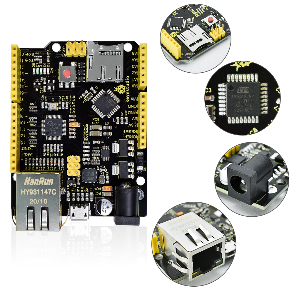 Keyestudio W5500 ETHERNET DEVE - Ethernet Module W5500 avaliação e preço