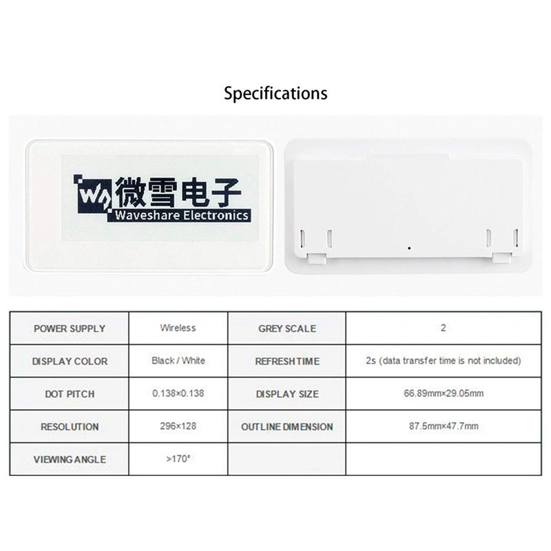 New  2.9 Inch Wireless NFC-Pow - Display Epaper 2.9 avaliação e preço