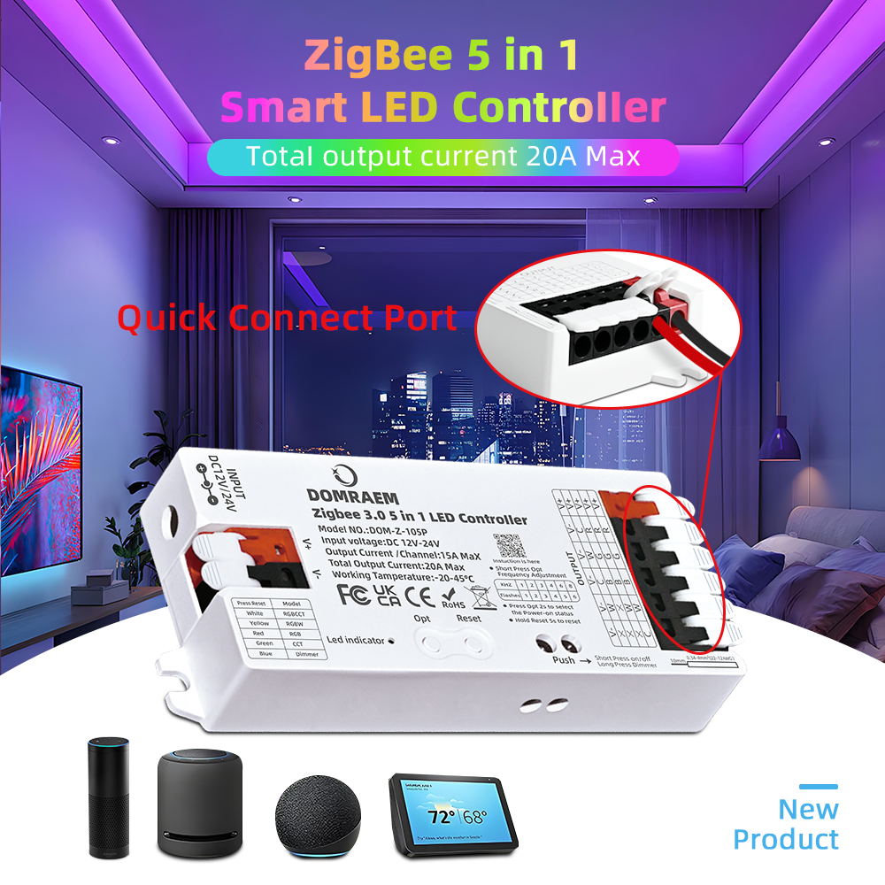 DOMRAEM Zigbee 3.0 5 in 1 LED  - Zigbee Coordinator Stick avaliação e preço