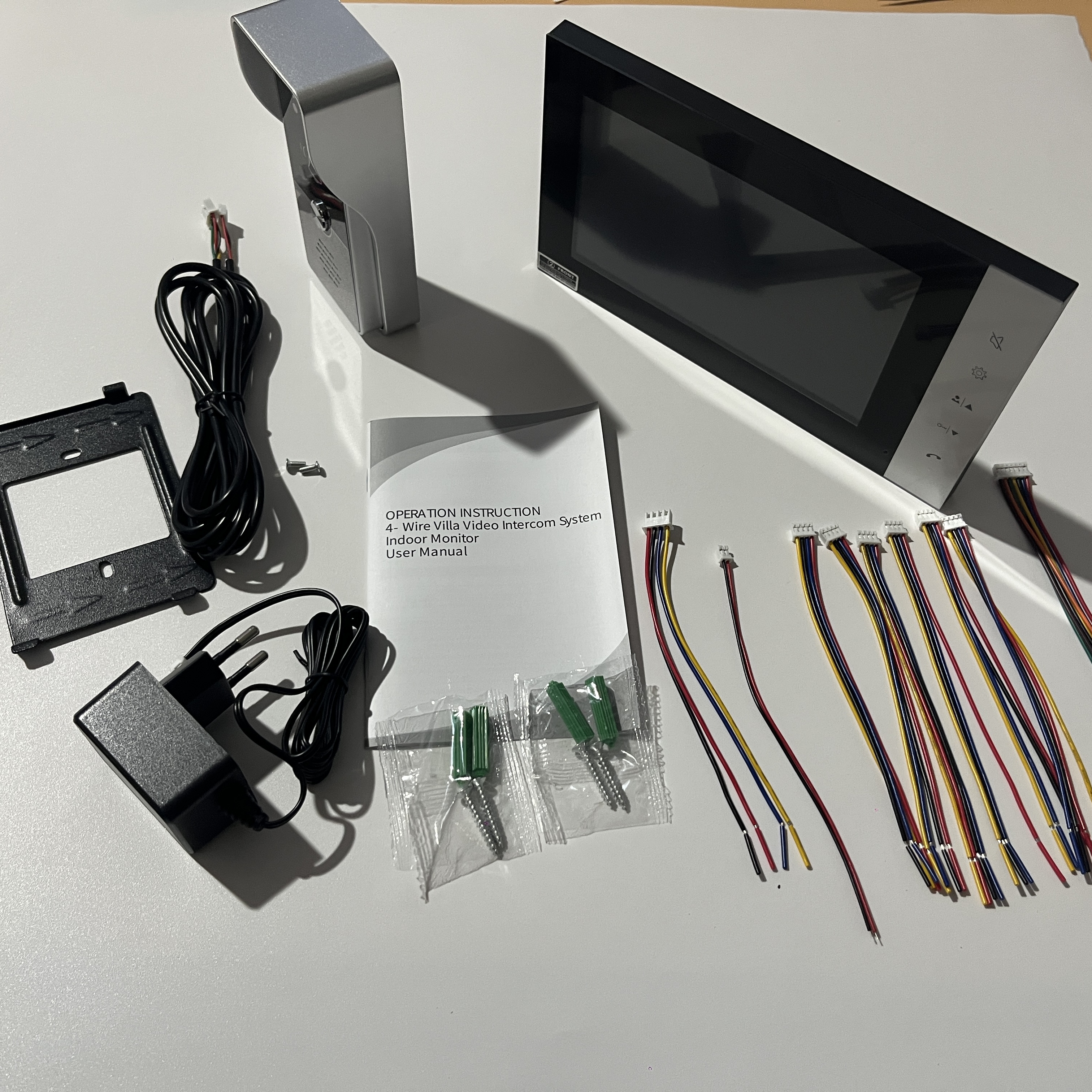 4 Wire 7 Inches Wired Video Do - Smart Doorbell Wired avaliação e preço
