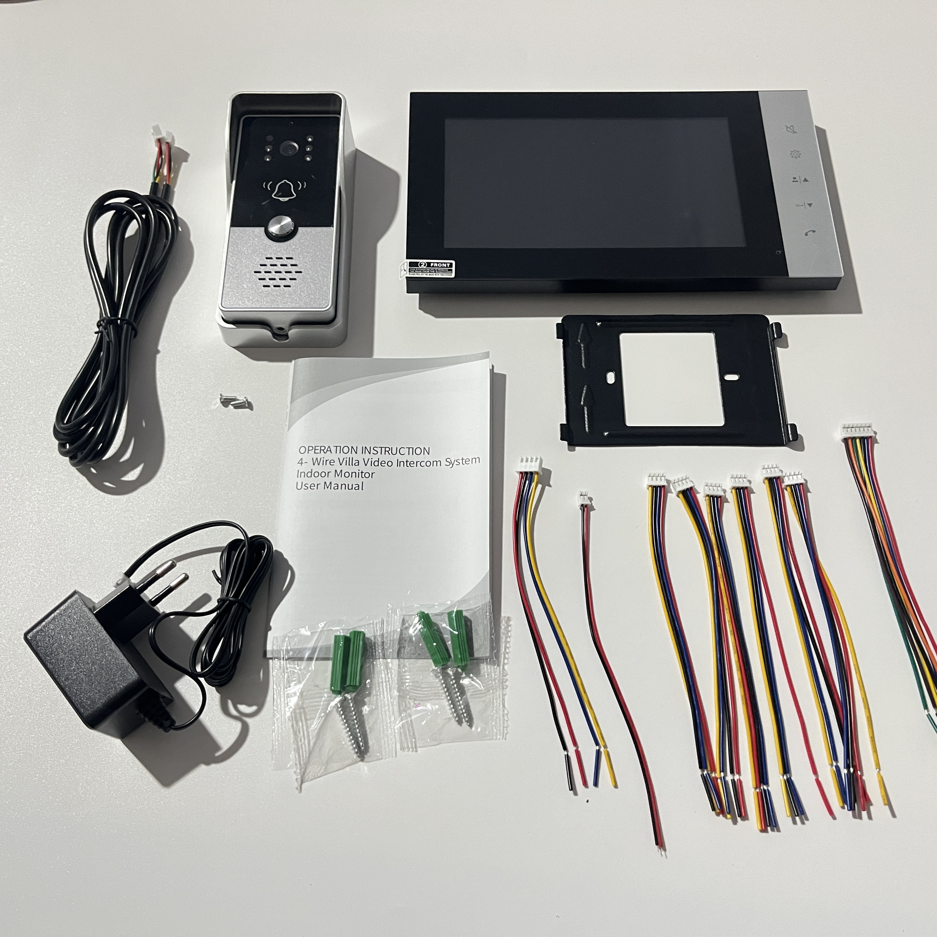 4 Wire 7 Inches Wired Video Do - Smart Doorbell Wired avaliação e preço