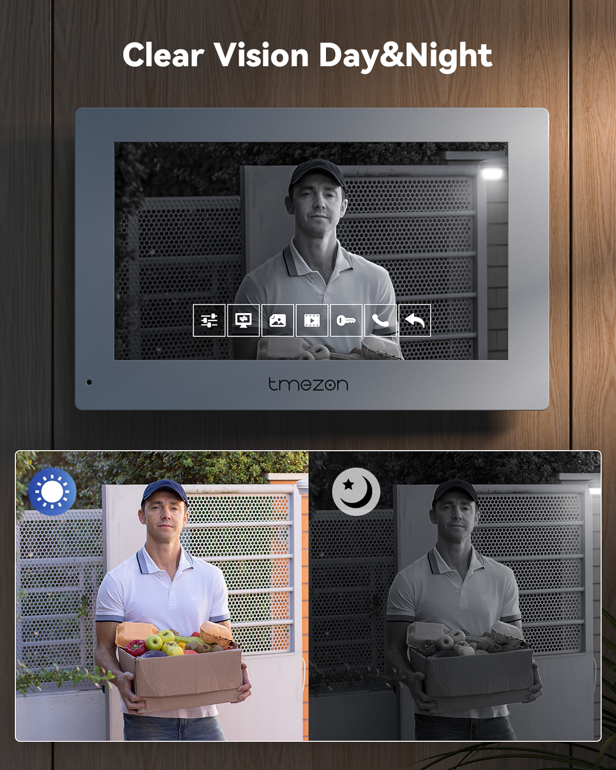 7 Inch Tuya 1080P wireless Wif - Smart Doorbell Wired avaliação e preço