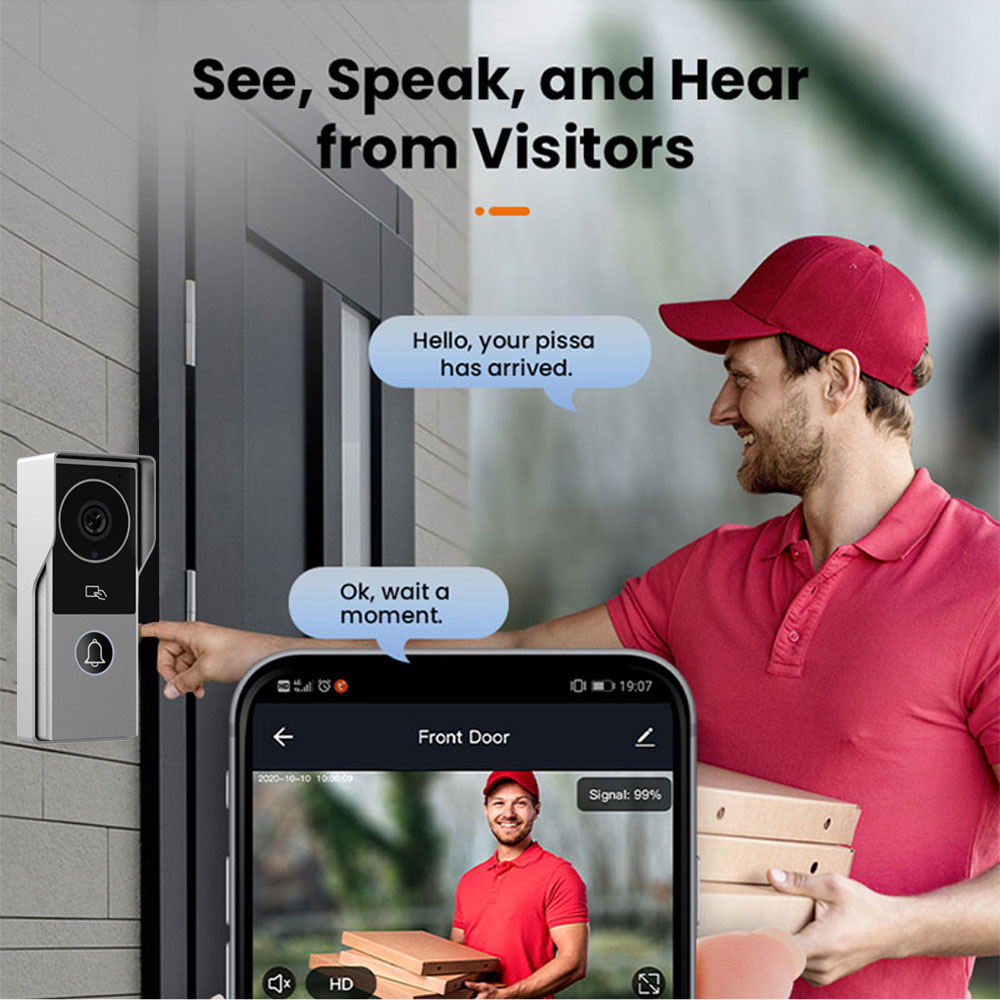 TUYA Wifi Video Doorbell 1080P - Smart Doorbell Wired avaliação e preço