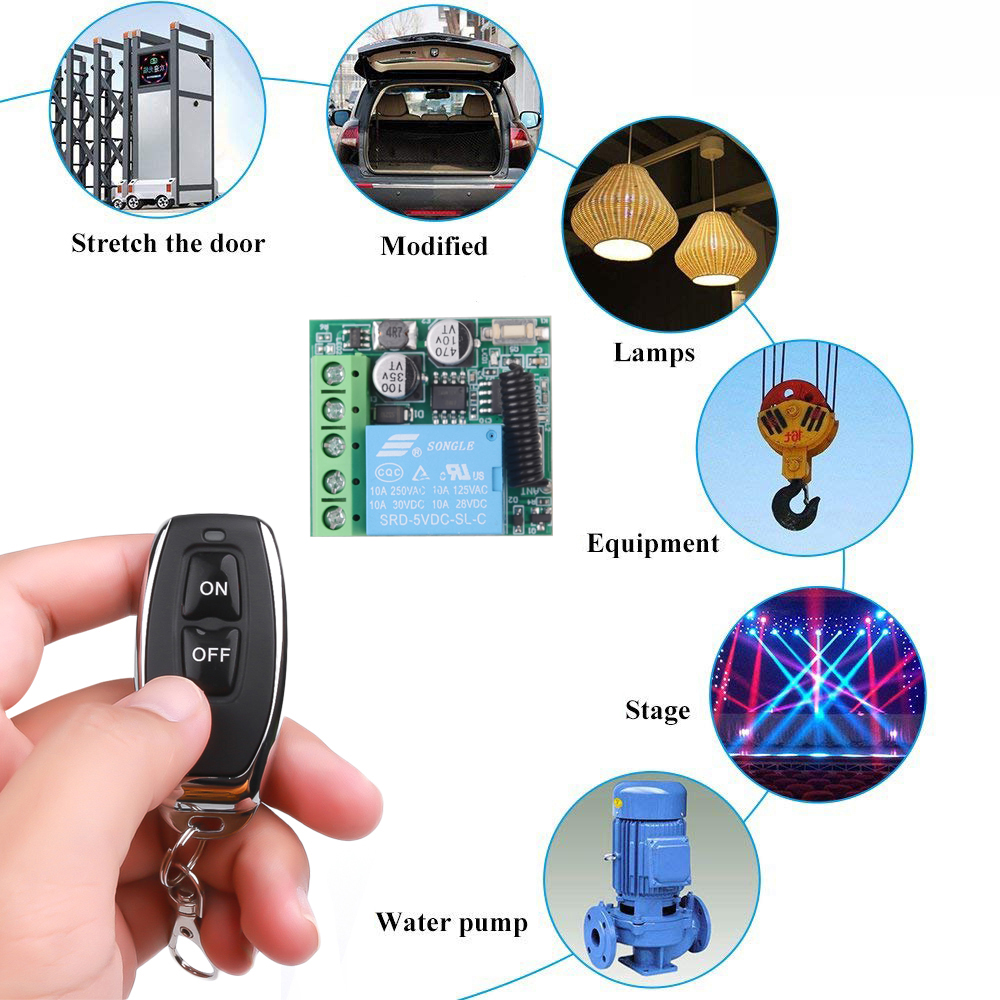 DC 12V 433Mhz RF Wireless Remo - Diy Home Automation Controller avaliação e preço