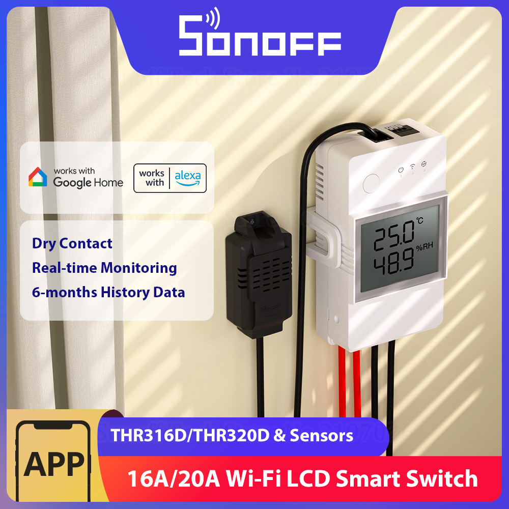 SONOFF THR316D/THR320D Tempera - Sonoff Basic Switch avaliação e preço