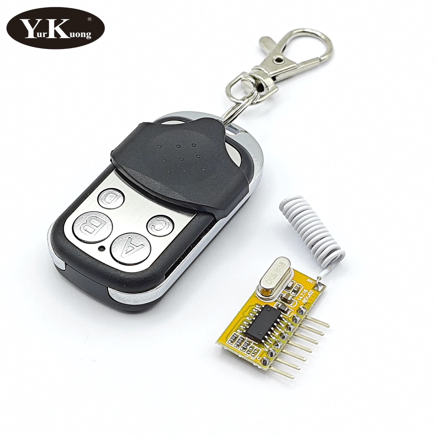 5V DC 4channel RF Receiver Tra - 433Mhz Receiver Module avaliação e preço