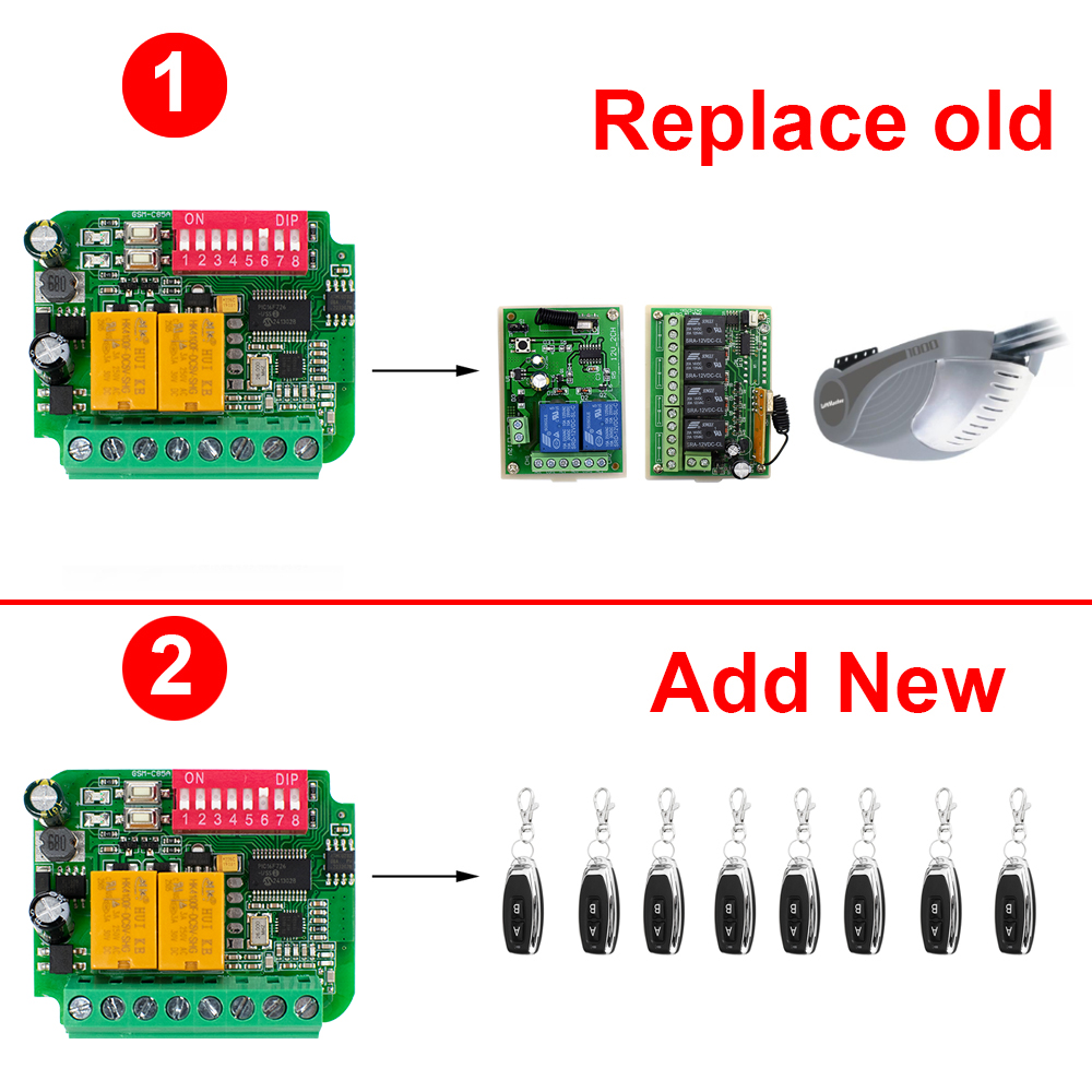 Garage Door Receiver Controlle - 433Mhz Receiver Module avaliação e preço