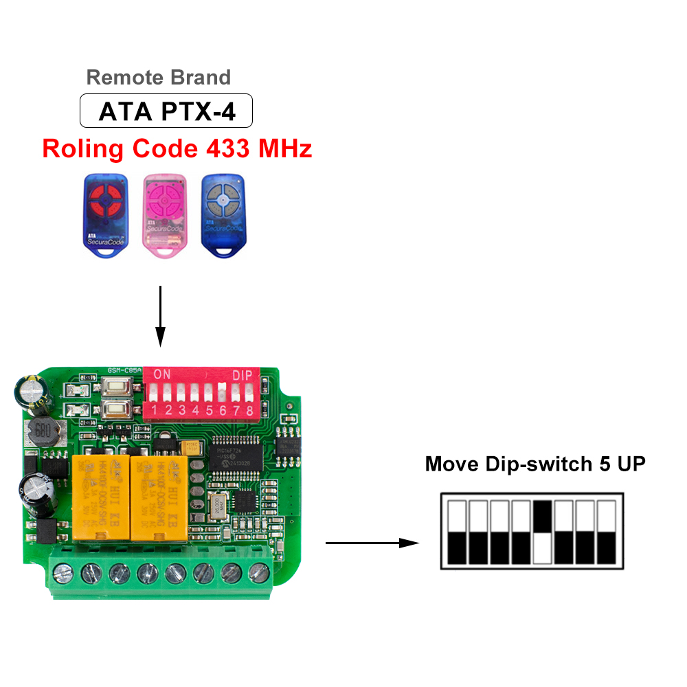 Garage Door Receiver Controlle - 433Mhz Receiver Module avaliação e preço