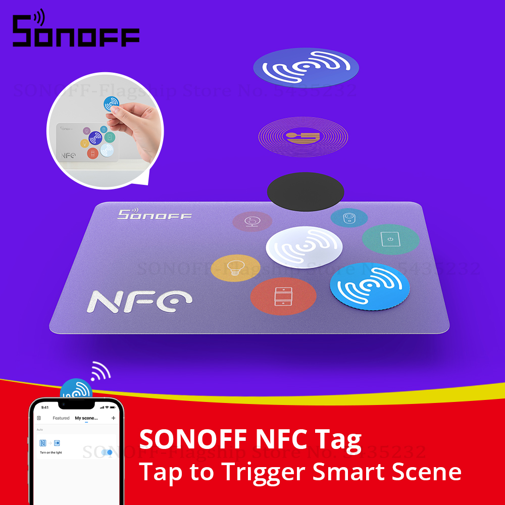 SONOFF NFC Tag Ntag215 Sticker - Sonoff Basic Switch avaliação e preço