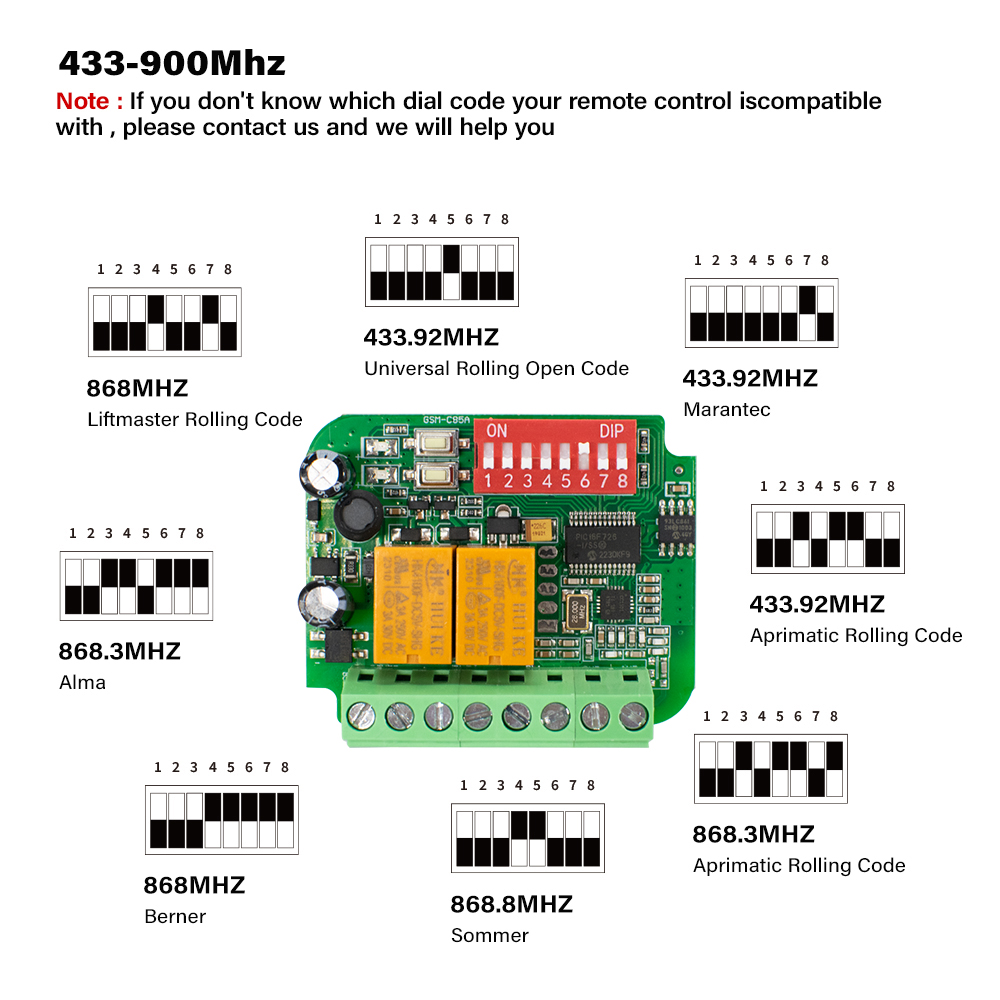 1-10pcs Universal Garage Recei - 433Mhz Receiver Module avaliação e preço