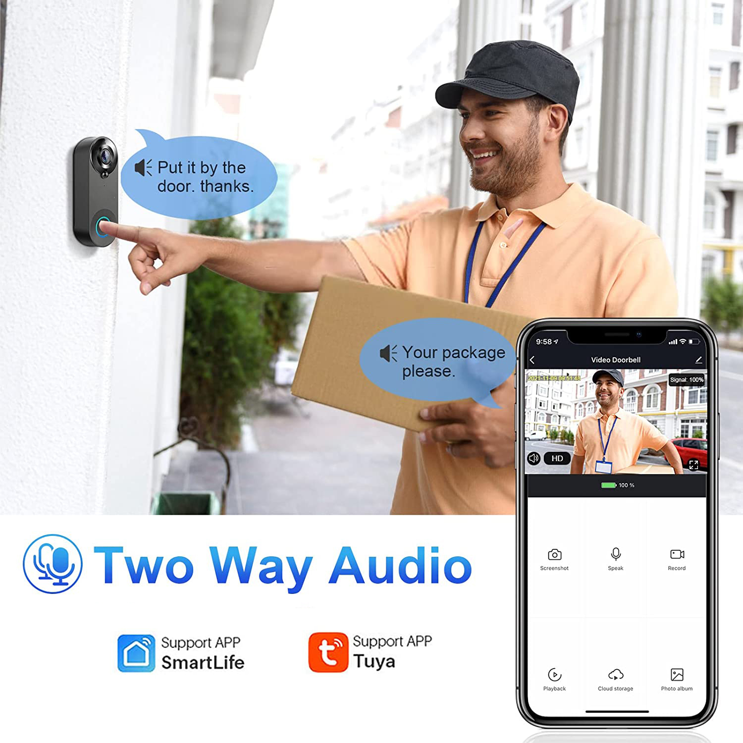 5G 2.4G WiFi Video Doorbell 10 - Smart Doorbell Wired avaliação e preço