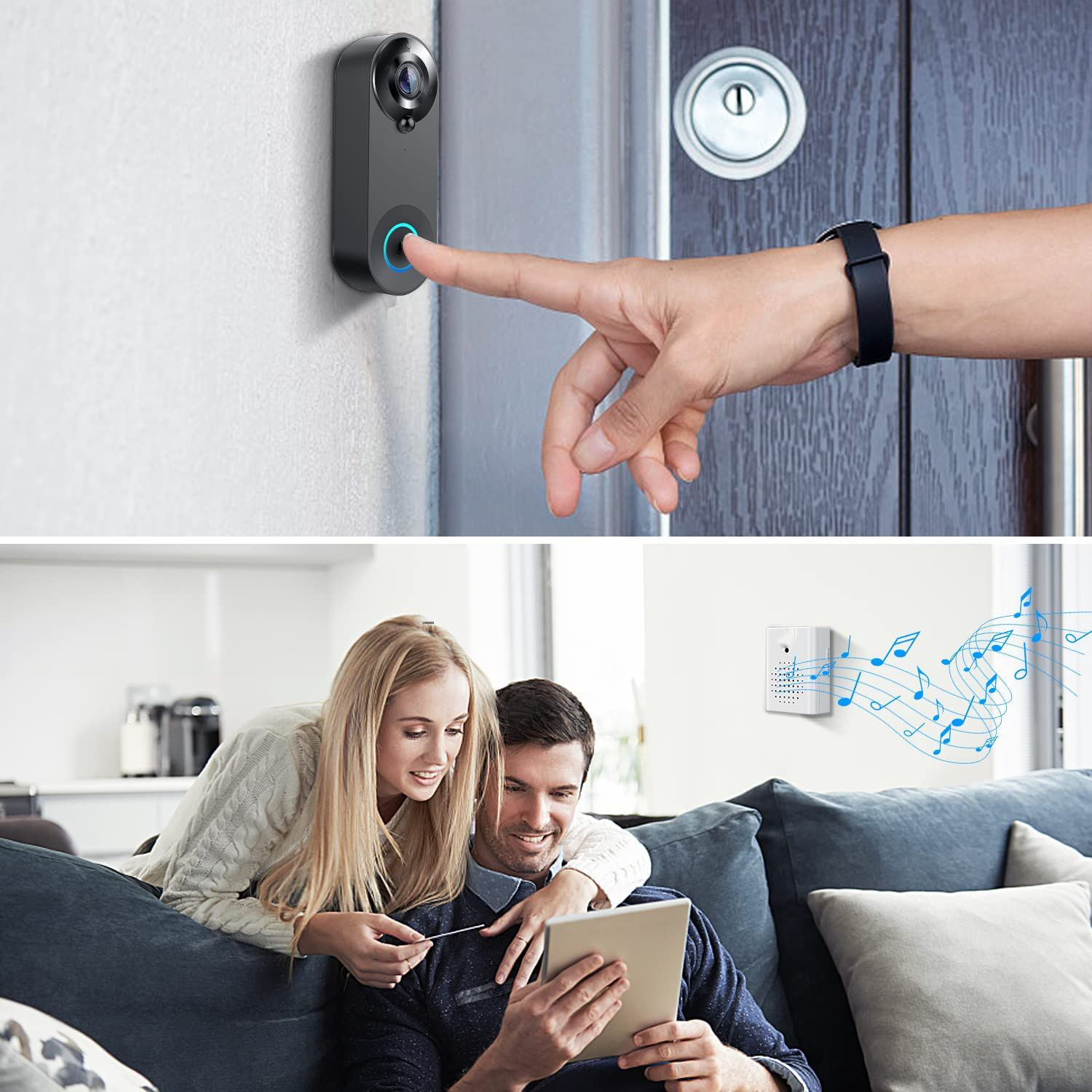 5G 2.4G WiFi Video Doorbell 10 - Smart Doorbell Wired avaliação e preço