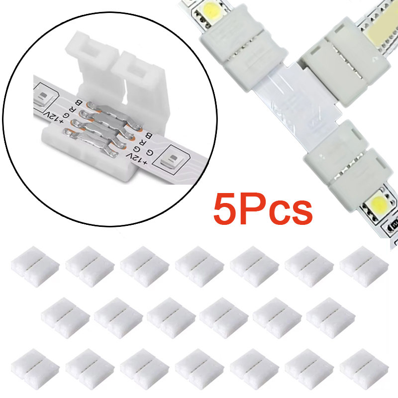 5pcs 4PIN 8mm Led Connector L  - Rgb Led Matrix 8X8 avaliação e preço