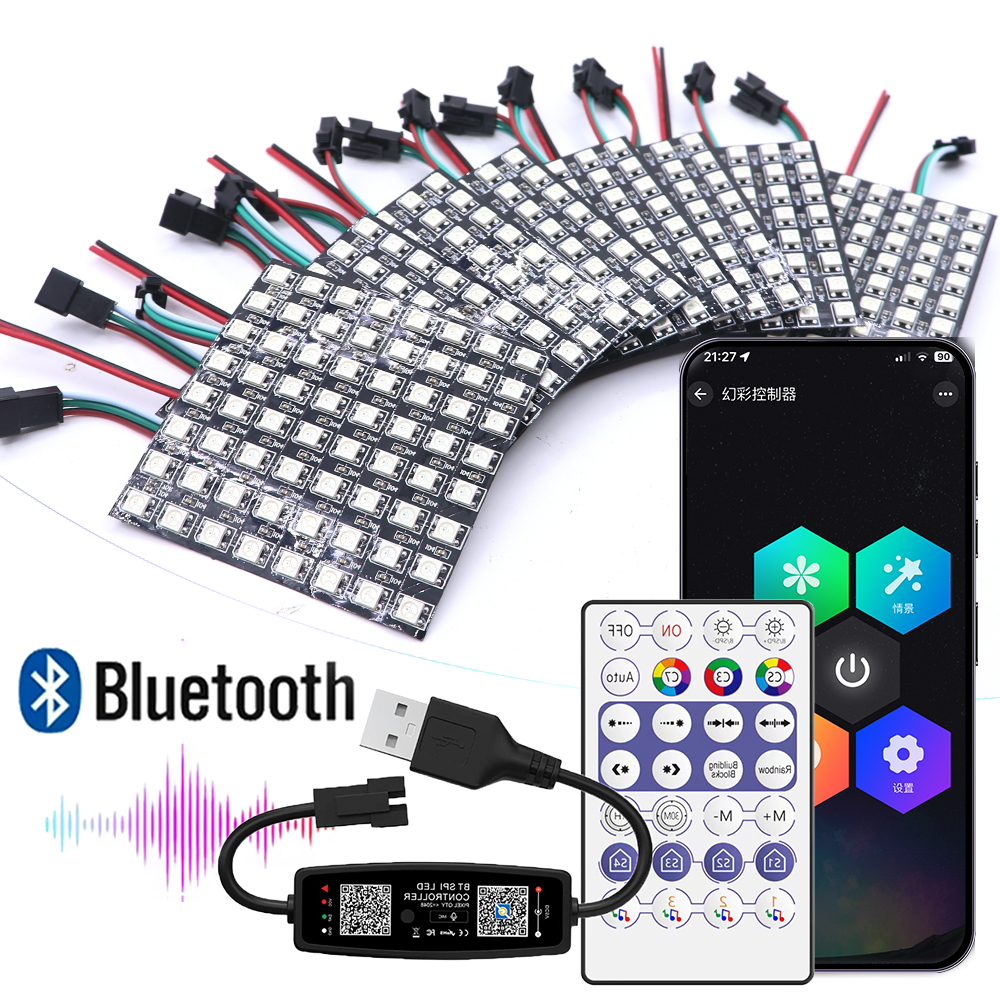 LED USB 28Keys 2.4G Controller - Rgb Led Matrix 8X8 avaliação e preço