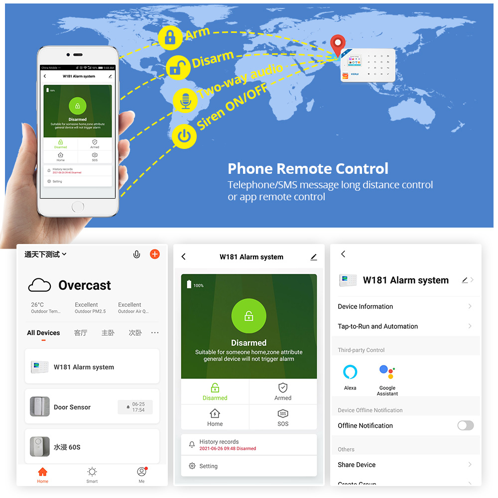 KERUI Security Alarm System Ki - Smart Home Automation Diy avaliação e preço