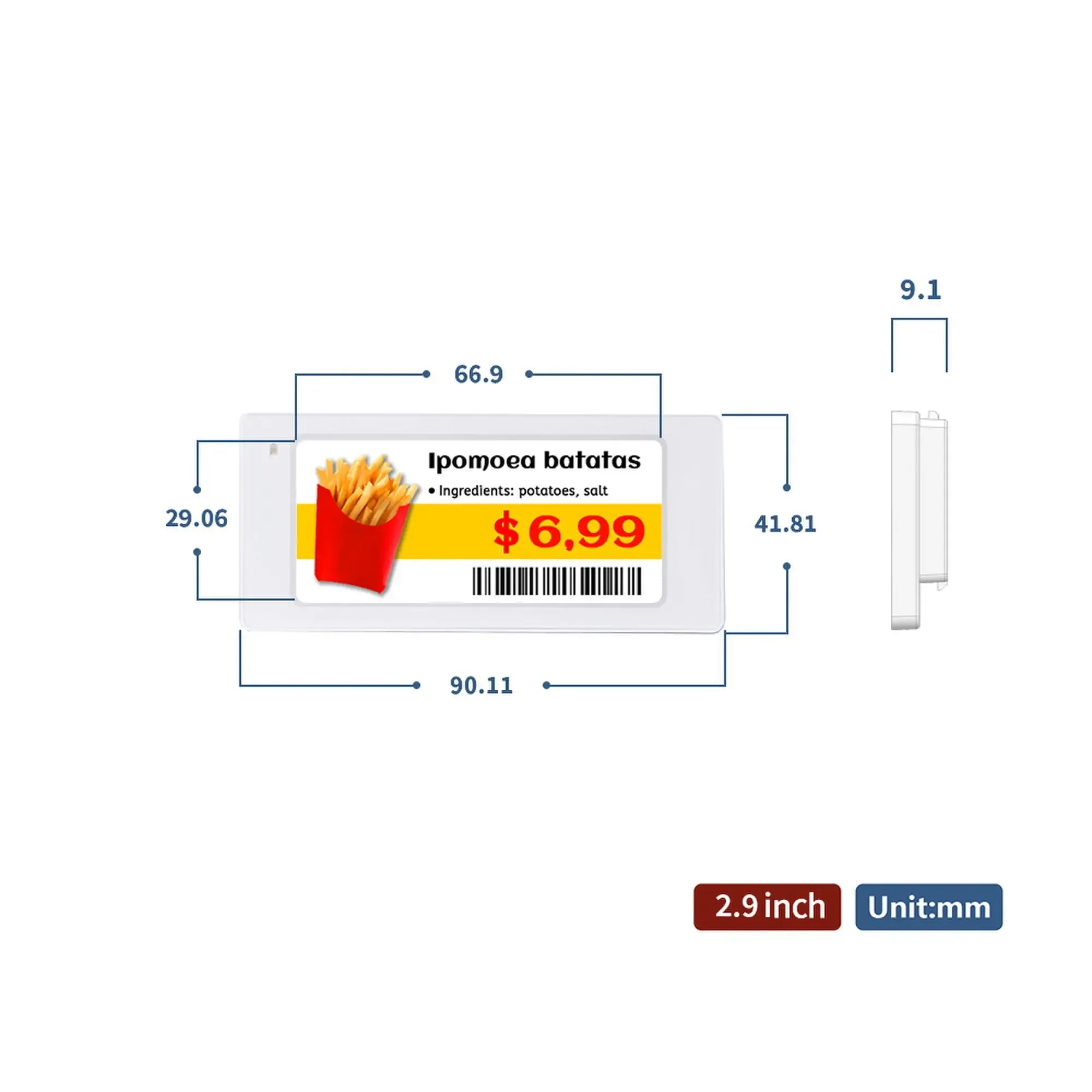 10pcs 2.9 Inch Size Digital Pr - Display Epaper 2.9 avaliação e preço