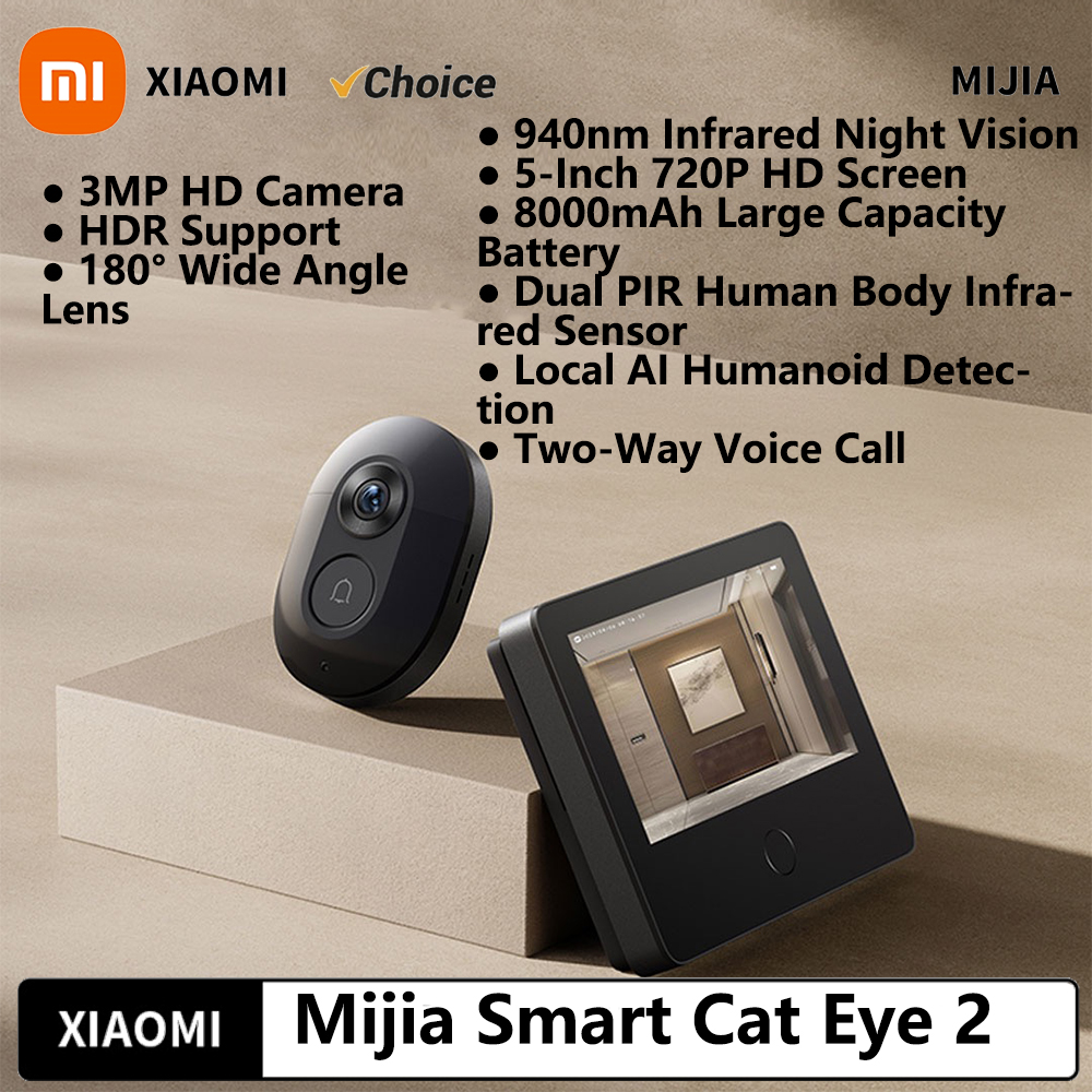 Xiaomi Smart Cat eye 2 WiFi Wi - Smart Doorbell Wired avaliação e preço