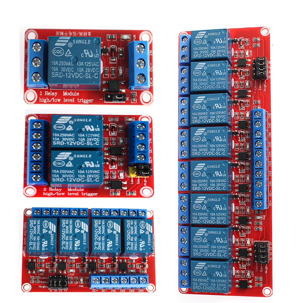 1PCS Relay Module 5V 12V 24V 1 - Relay 8 Channel Board avaliação e preço