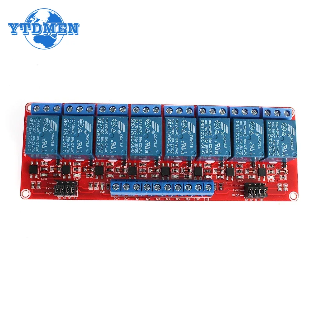 1PCS Relay Module 5V 12V 24V 1 - Relay 8 Channel Board avaliação e preço