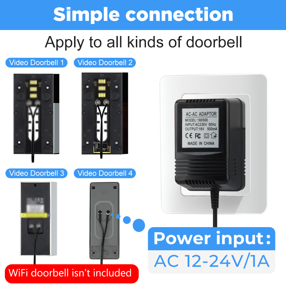 18V AC Transformer Charger for - Smart Doorbell Wired avaliação e preço