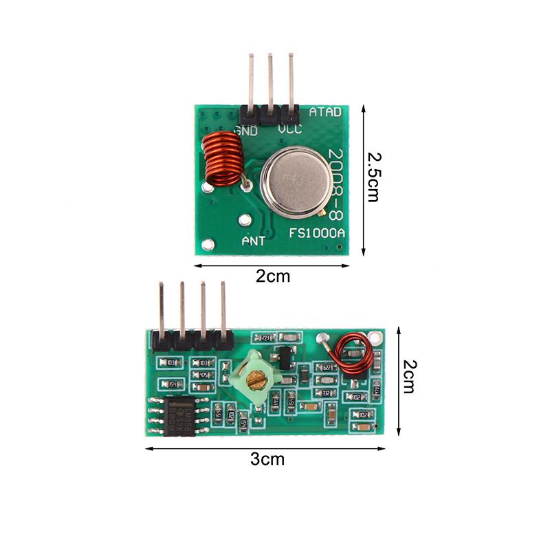 1/2Pcs 433MHZ 315MHZ Transmitt - 433Mhz Receiver Module avaliação e preço