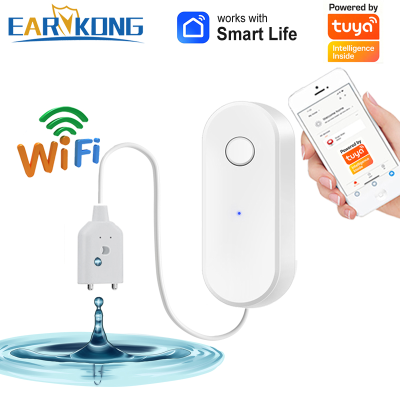 Tuya WiFi Smart Water Leak Sen - Water Leak Detector Wired avaliação e preço