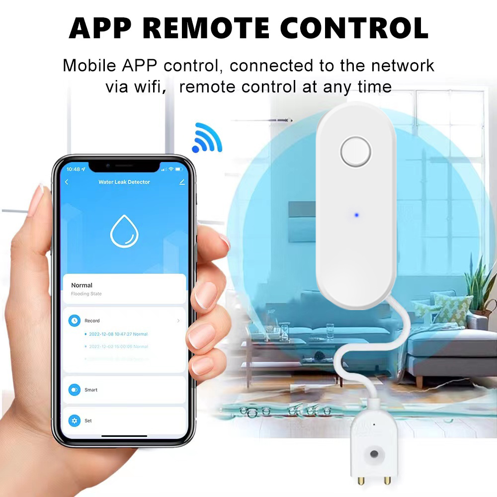 Tuya WiFi Smart Water Leak Sen - Water Leak Detector Wired avaliação e preço