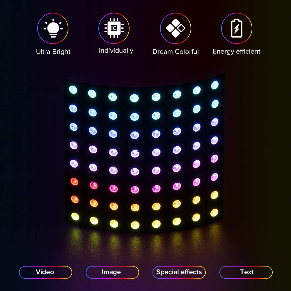 WS2812 LED 5050 RGB 8x8 64 Bit - Rgb Led Matrix 8X8 avaliação e preço
