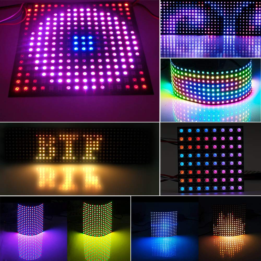 WS2812 LED 5050 RGB 8x8 64 Bit - Rgb Led Matrix 8X8 avaliação e preço