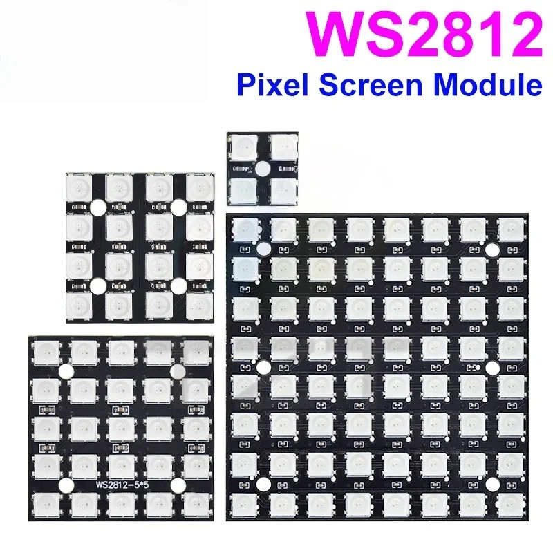 NEW WS2812 LED 5050 RGB 8x8 LE - Rgb Led Matrix 8X8 avaliação e preço