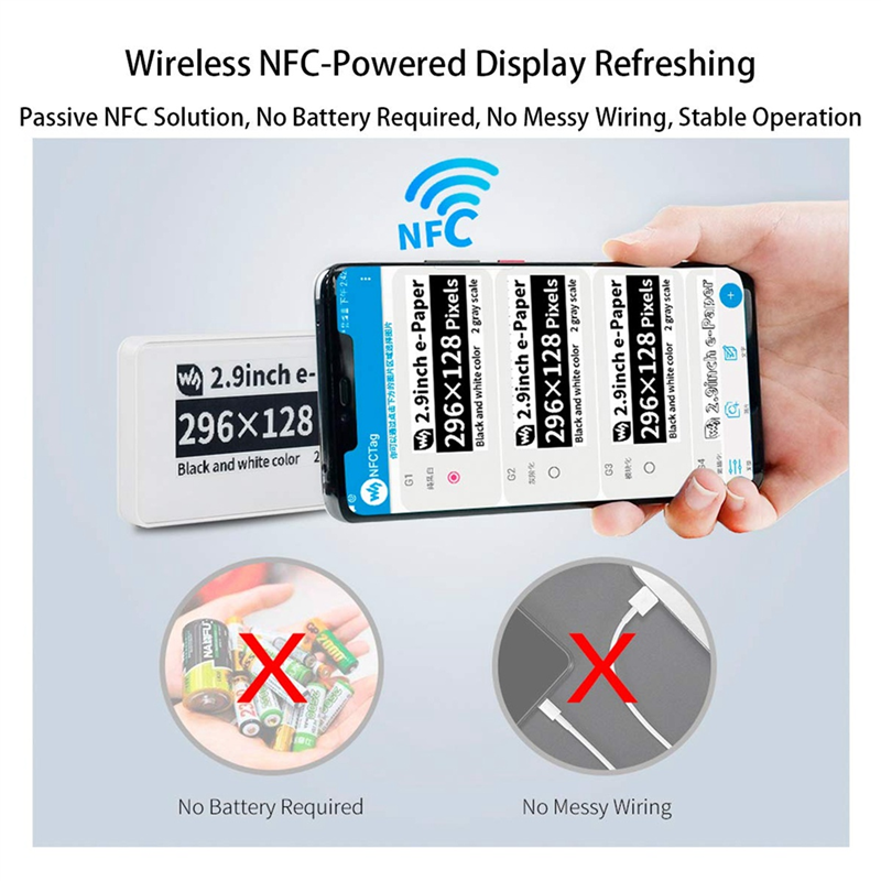 Waveshare 2.9 Inch Wireless NF - Display Epaper 2.9 avaliação e preço