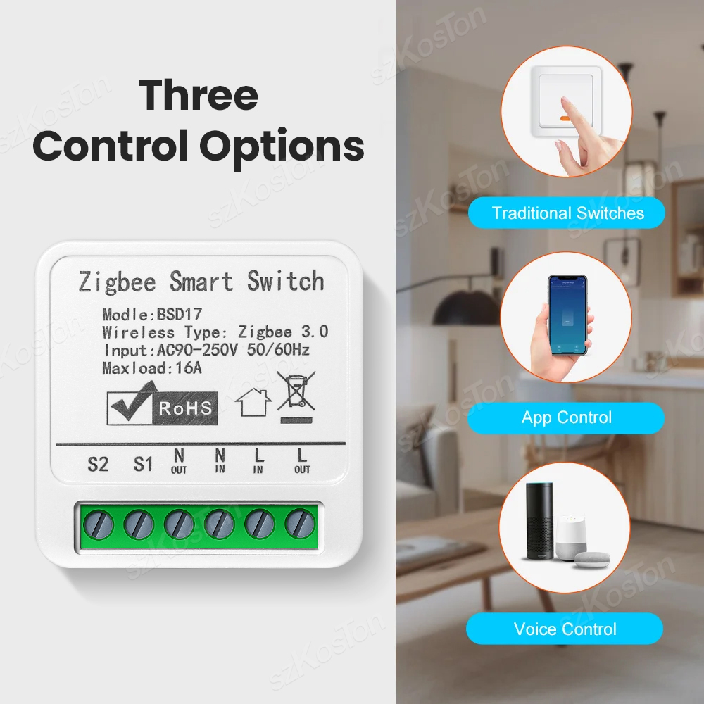 16A Tuya ZigBee Smart Switch M - Diy Home Automation Hub avaliação e preço